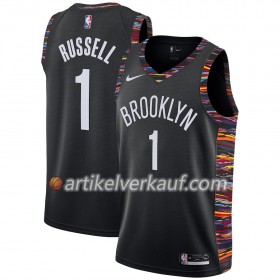 NBA Brooklyn Nets Trikot D'Angelo Russell 1 2018-19 Nike City Edition Schwarz Swingman - Herren